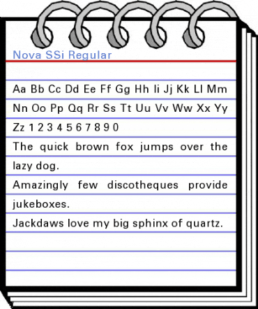 Nova SSi Regular Font