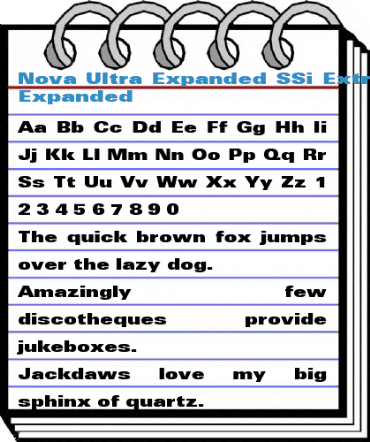 Nova Ultra Expanded SSi Font