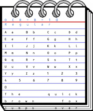 OCR-B-10 BT Font