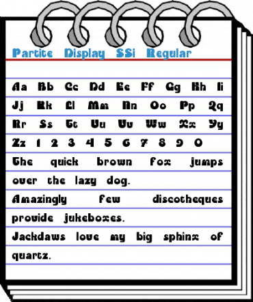 Partite Display SSi Font