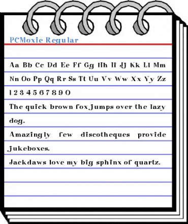 PCMoxie Regular Font