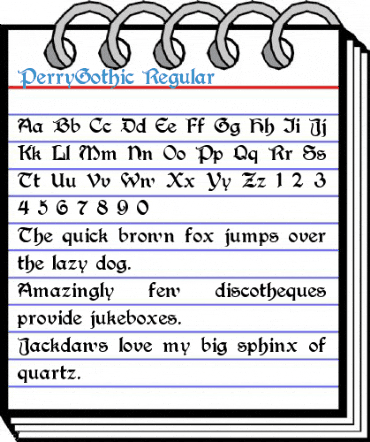 PerryGothic Regular Font