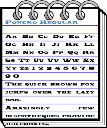 Poncho Regular Font