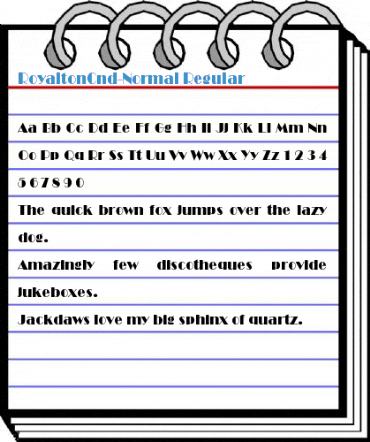 RoyaltonCnd-Normal Font