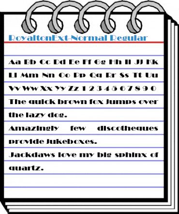 RoyaltonExt-Normal Regular Font