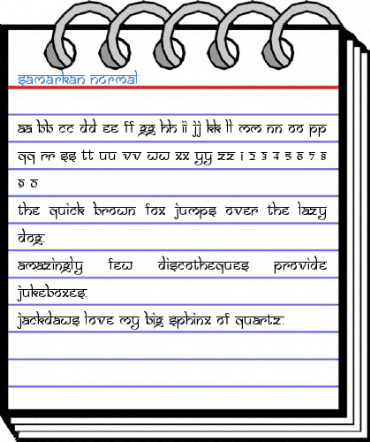 Samarkan Normal Font