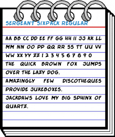 Sergeant SixPack Font