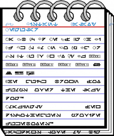 SF Distant Galaxy Symbols Regular Font