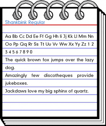 Shankbink Regular Font