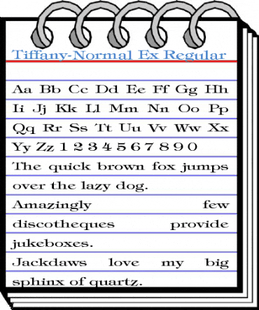Tiffany-Normal Ex Regular Font