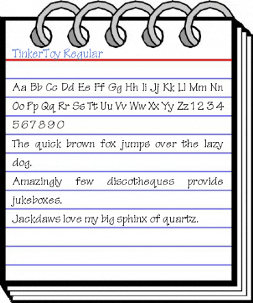 TinkerToy Font