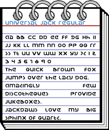 Universal Jack Regular Font