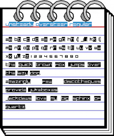 Unsteady Oversteer Regular Font