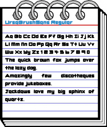 UrsaBrushSans Font