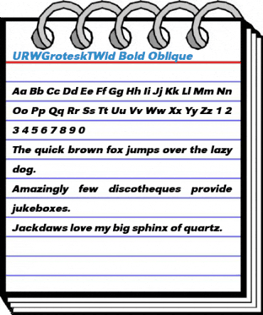 URWGroteskTWid Font