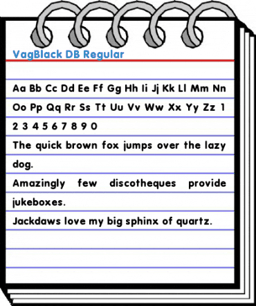 VagBlack DB Regular Font