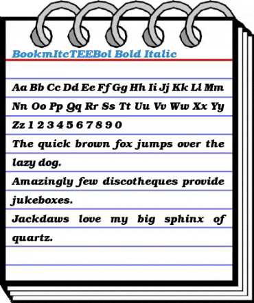 BookmItcTEEBol Font