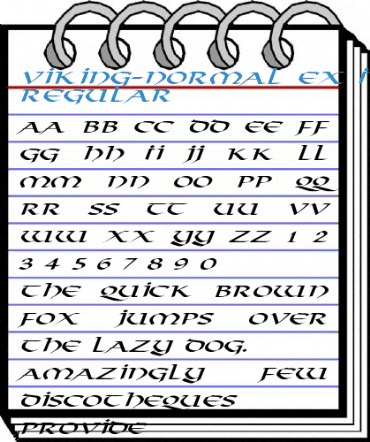 Viking-Normal Ex Italic Regular Font