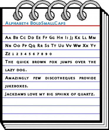 Alphabet4 BoldSmallCaps Font