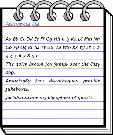 Alphabet4 Osf Font