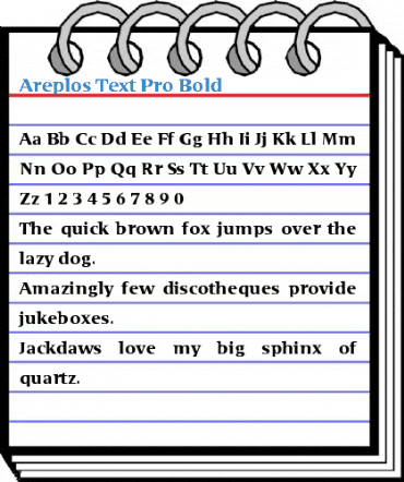 Areplos Text Pro Font