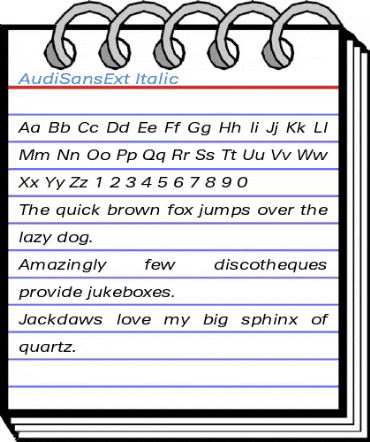 AudiSansExt Font