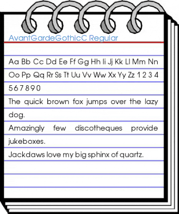 AvantGardeGothicC Font