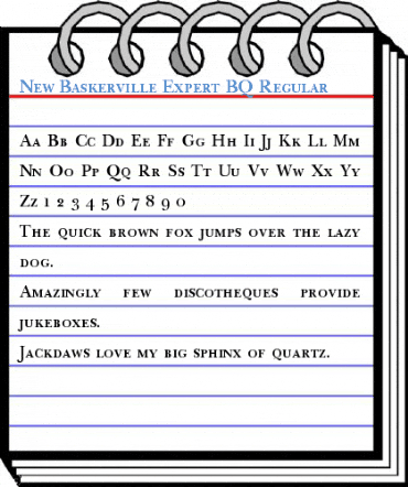 New Baskerville Expert BQ Regular Font