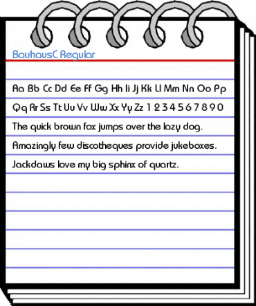 BauhausC Regular Font