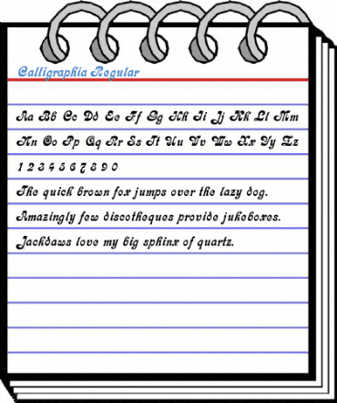 Calligraphia Regular Font
