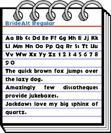 BrideAlt Regular Font