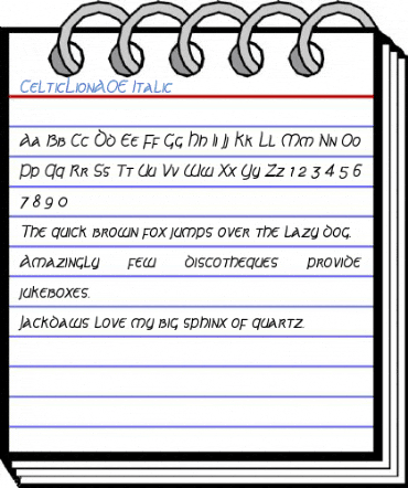 CelticLionAOE Font