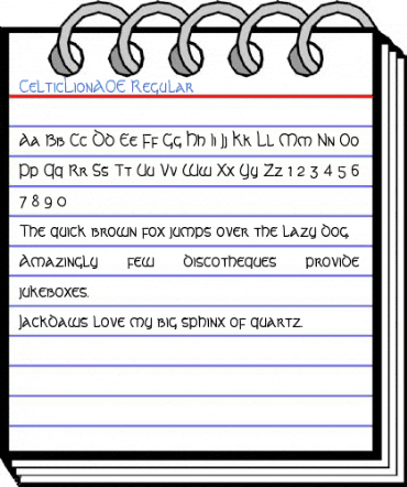 CelticLionAOE Regular Font