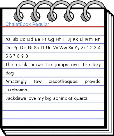 ChaletBook Regular Font