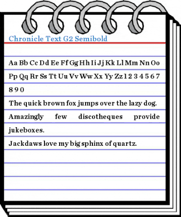 Chronicle Text G2 Semibold Font