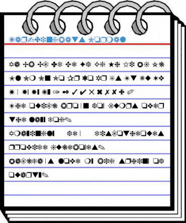 Zap-Dingbats Normal Font