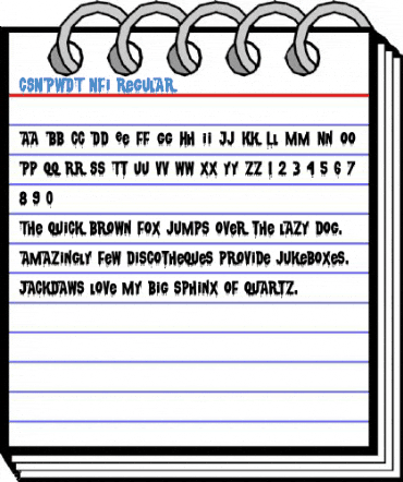 CSNPWDT NFI Regular Font