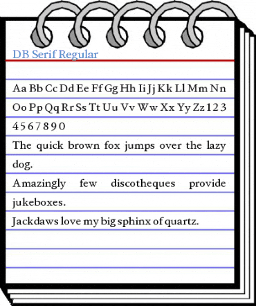DB Serif Regular Font
