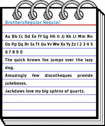 BrothersRegular Font