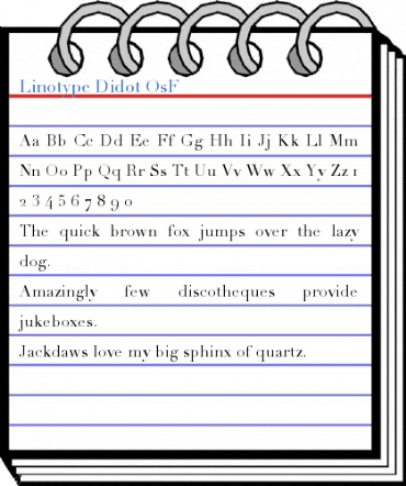 Linotype Didot OsF Font