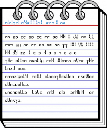 DigitalCyrillic1 Font