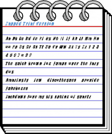 Zapped Trial Version Font