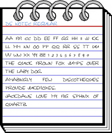 DS NoteC Regular Font