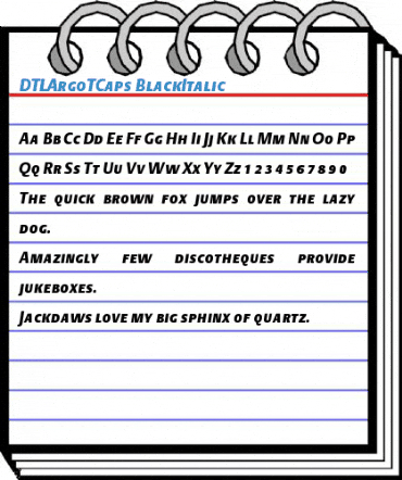 DTLArgoTCaps Font