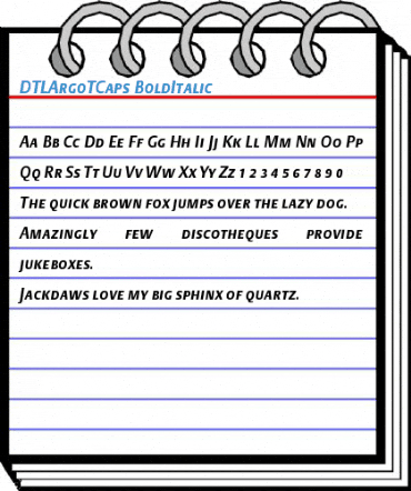 DTLArgoTCaps Font