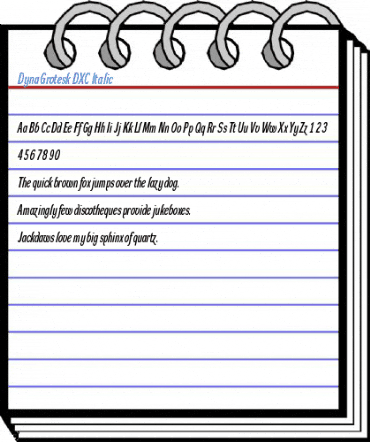 DynaGrotesk DXC Italic Font