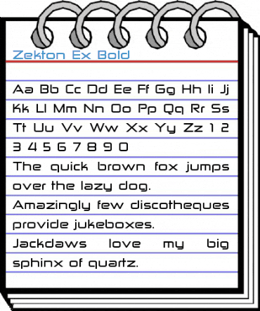 Zekton Ex Bold Font