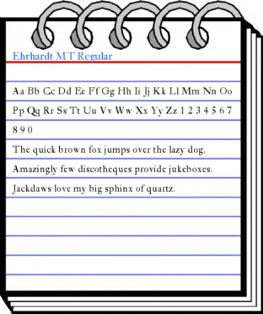 Ehrhardt MT Font