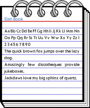 Elan Book Font