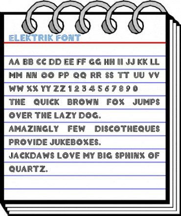 Elektrik Font Font